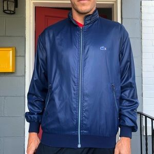 LACOSTE zip up rain jacket/windbreaker .